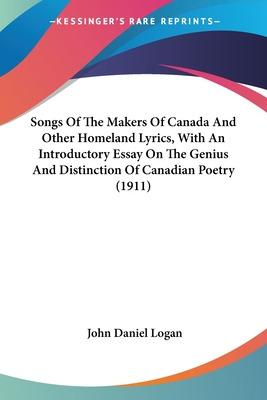 Libro Songs Of The Makers Of Canada And Other Homeland Ly...