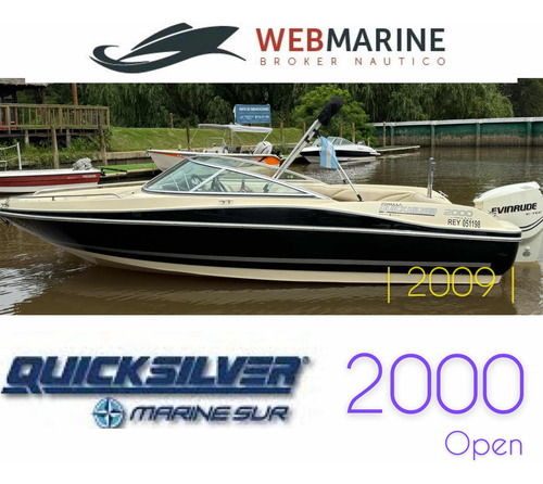 Lancha Open Quicksiiver 2000 Evinrude 150 Hp Eco 2010 140 Hs