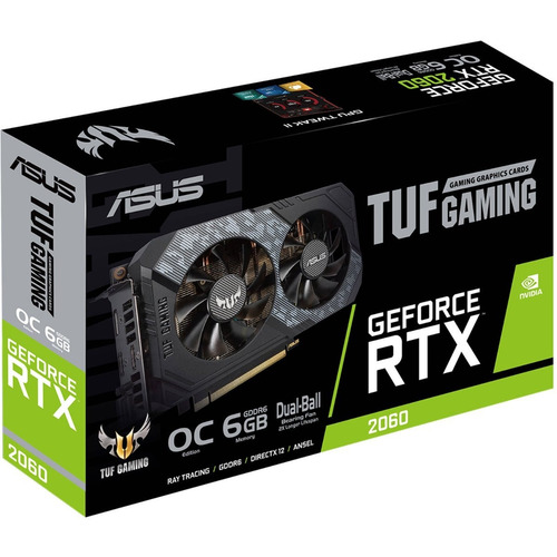Tarjeta De Video Asus Tuf Rtx2060 O6g Gaming Gddr6 6gb