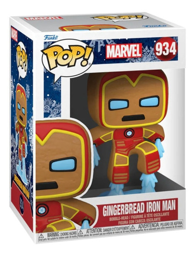 Funko Pop Iron Man Galleta Jengibre #934 Marvel + Protector