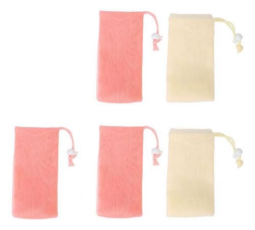 Bolsa De Jabón Foaming Net, 5 Unidades, De Malla Exfoliante