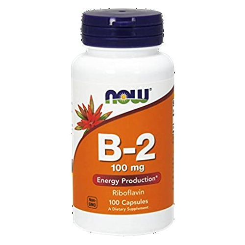 Ahora Vitamina B-2 (riboflavin) 100 Mg, 100 Cápsulas R94oi