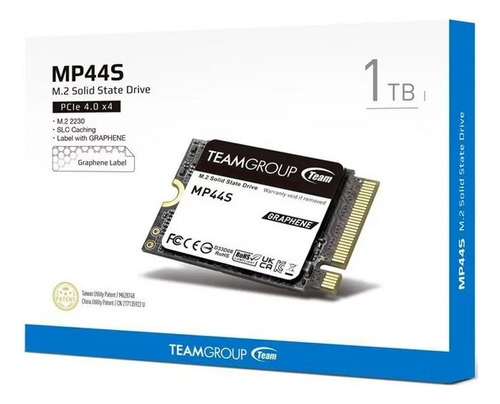 Ssd Nvme M.2 2230 1tb Teamgroup Mp44s 5000/3500mb/s P4.0/3.0