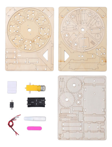 Kit De Construcción De Norias De Madera Para Niños Assembly