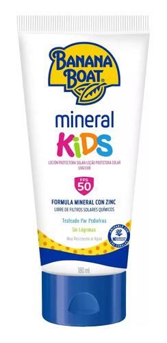 Banana Boat Mineral Kids F50 Con Zinc 180ml