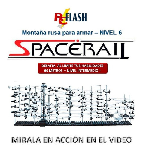 Montaña Rusa Spacerail Nivel 6 De 60 Mts Anti Playstation