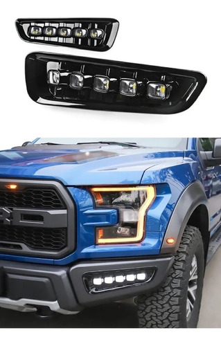 Faros De Niebla Ford Lobo Raptor Drl Led Dual 2016 Al 2020