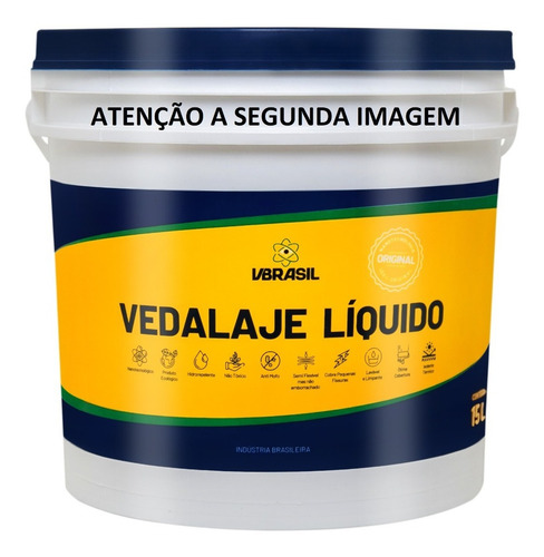  Balde Vedalaje Líquido De 15 Litros Vbrasil  12x Sem Juros