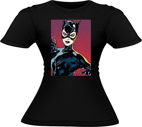 Polera Mujer Algodón Catwoman Dc Comics Batman