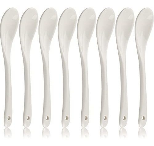 Cucharas De Huevo De Porcelana Leegg - Set De 8 - Para