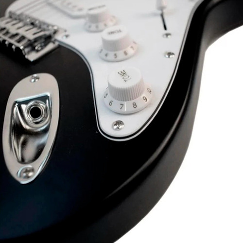 Imagen 5 de 10 de Guitarra Eléctrica Newen Stratocaster St Negro Con Palanca