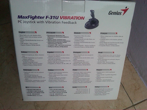 Joystick Maxfighter F-31u Palanca Mando Simulador Pc Usb