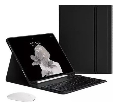 Funda Con Teclado Y Mouse Para iPad 9th 8th 7th 10.2 Pulgada