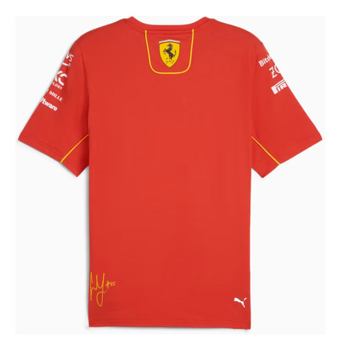 Polera Oficial Puma Scuderia Ferrari Carlos Sainz 2024