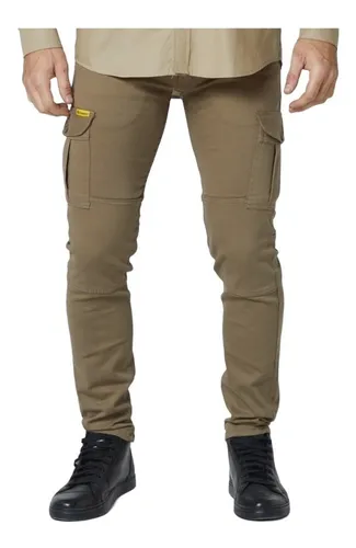 Pantalon Cargo Elastizado Explora Trabajo Hombre Semi Slim