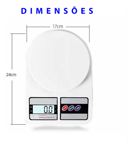 Balança Digital 10kg Precisao Nutriçao Cozinha Receita