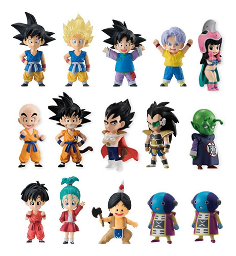 Dragon Ball Adverge - Lote De 15 Personajes - Como Nuevos! (Usado)