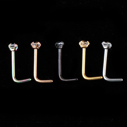 5 Piezas Surtido Color Pl Ateado 5 Color Piercings En