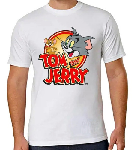 Remera Tom Y Jerry (blanca) Ideas Mvd