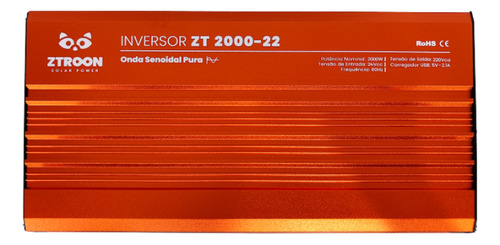 Inversor Off Grid Senoidal Ztroon Zt2000-22 2000w 24/220v