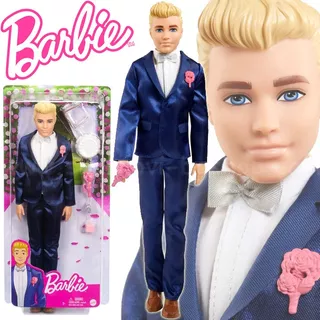 Barbie Ken Novio Muñeco Con Traje Mas Accesorios De Boda