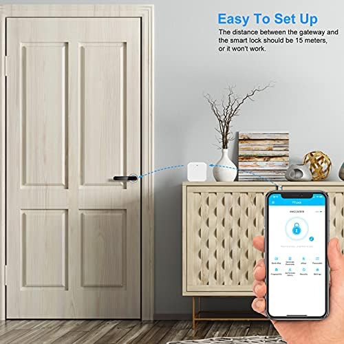 Wifi Gateway Control Remoto Bluetooth Smart Door Lock Con Tt