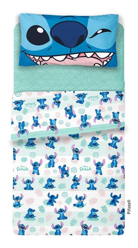 Juego De Sabanas Piñata 1 1/2 Plaza Lilo Y Stich Ultrasoft