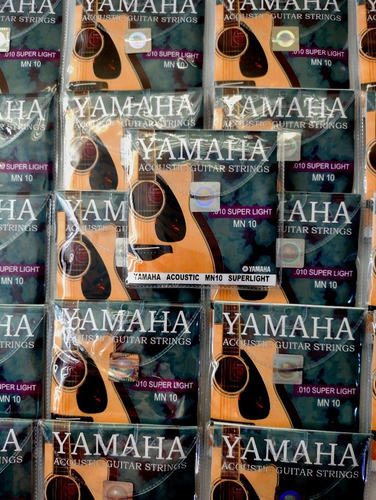 10 Sets Cuerdas Yamaha Cal. 10/47 Guitarra Acustica