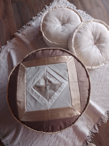 Tatami Puff De Piso Estilo Marroqui Beige