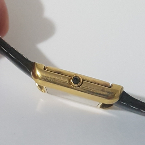 Relogio Cartier Acorda Antigo 01 Todo Em Plaque De Ouro Lind