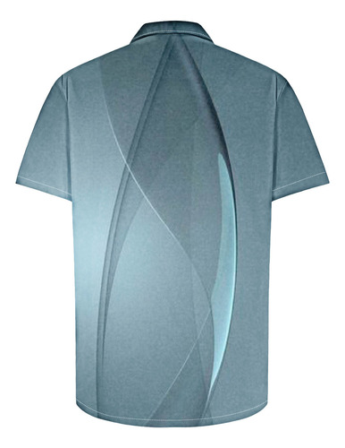 Blusa Casual S Con Cuello De Alta Calidad Con Botones Estamp