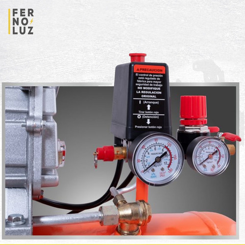 Compresor de aire eléctrico Dowen Pagio CA2050SP 50L 2hp 220V 50Hz naranja