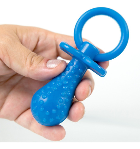 Brinquedo Mordedor Chupeta Azul Para Pets Resistente