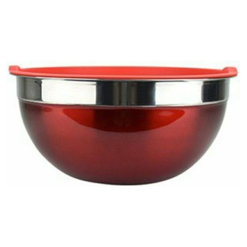 Bowl Acero Inox Pintado Tapa De Silicona 30 Cm Crystal Rock