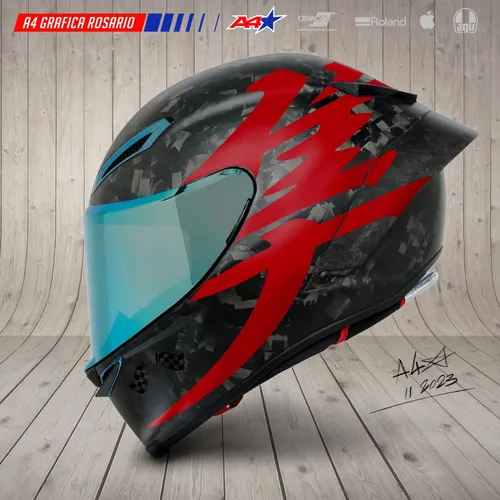 Calcos Para Casco Modelo Suzuki Hayabusa Gsx 1300r