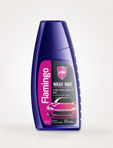 Shampoo Con Cera Para Autos Concentrado 500ml Flamingochile