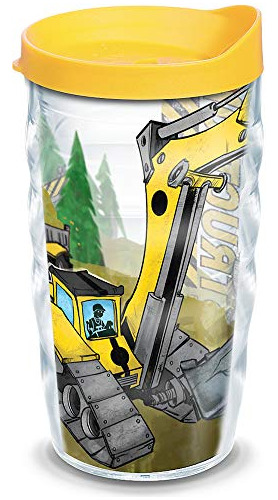 Construction Trucks Insulated Tumbler With Wrap And Yel...