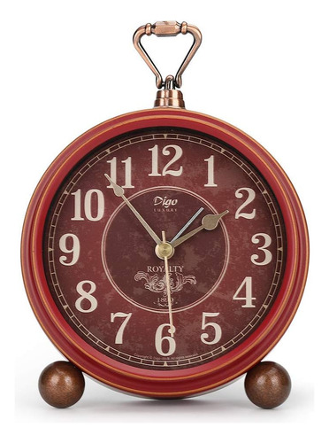 Reloj Retro Numero Uno, Silencioso, Alarma, Movimiento De...