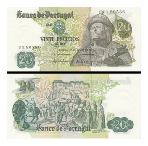 Cédula Fe Portugal 20 Escudos