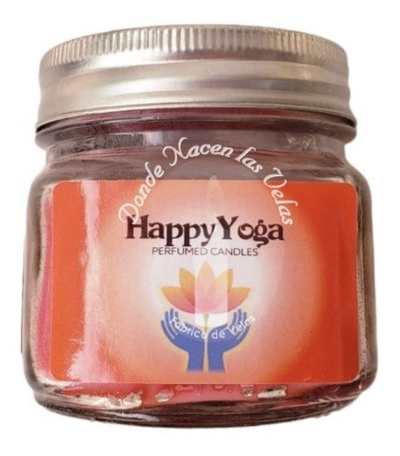 Vela Aromatica Vidrio Happy Yoga