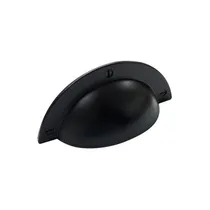 Comprar 6 Tiradores Para Mueble Pesados Tipo Conchilla Negras