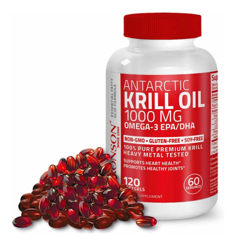 Krill Oil Astaxanthin Omega3 Epa Dha 120 Softgels Eeuu