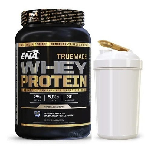 Whey Protein True Made 1kg Ena Sport + Shaker Gratis!