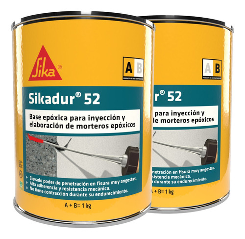 Sikadur 52 Inyeccion Epoxica Para Grietas Lata 1 Kg