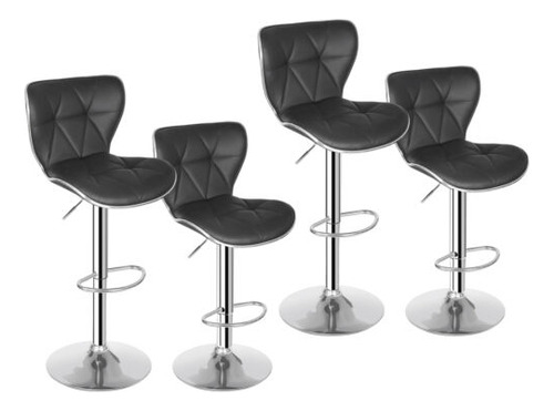 Shell Bar Stools Set Of 4 Adjustable Height Swivel Bar S Bbc