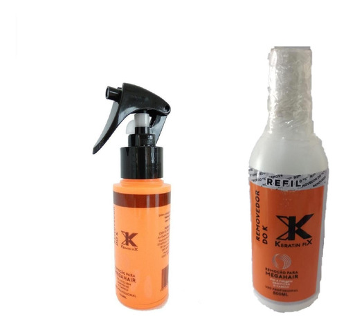 Kit 1 Removedor De Queratina Spray 100ml + 1 Refil De 500ml