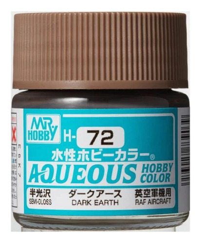Mr Hobby Aqueous Color H72 Dark Earth Tierra Oscura 