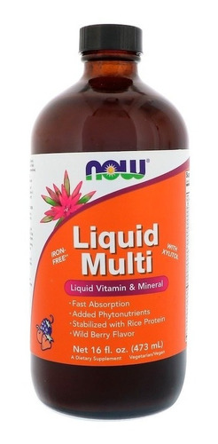 Multivitamínico Líquido, Sabor Frutas Selvagens (473ml)