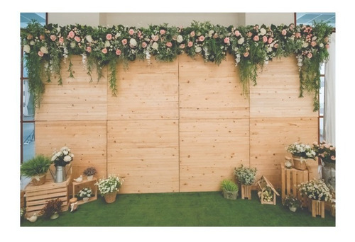 Fundo Fotográfico Tecido Floral Casamento 2x3 Gigante Full