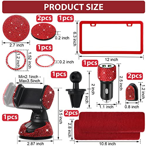 Juego De 15 Accesorios De Automóvil De Lujo Mujeres, C...